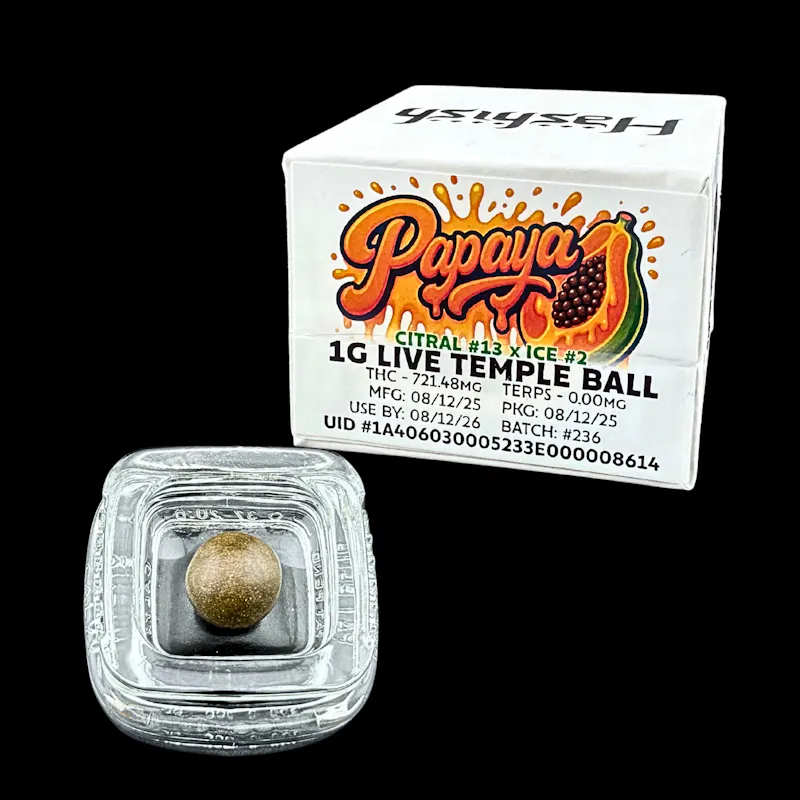 Hashish Papaya 1g Temple Ball