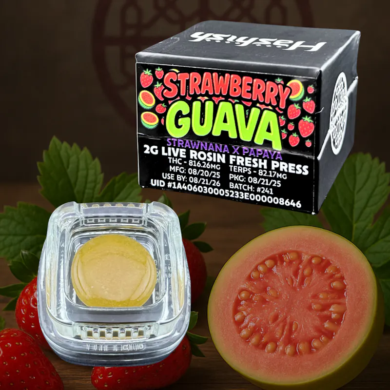 Hashish Strawberry Guava 2g Fresh Press cartridge