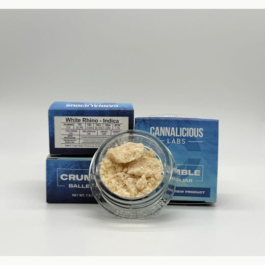Cannalicious Labs - White Rhino Crumble - Indica - 1