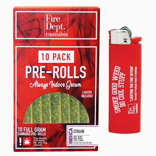 Fire Dept. Cannabis - Fire Dept Cannabis - 10pk - Full Gram - Cookie Runtz - 1