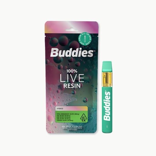 Buddies Brand - Live Resin | 1g All-in-One Vape | Gelatti (H) - 1
