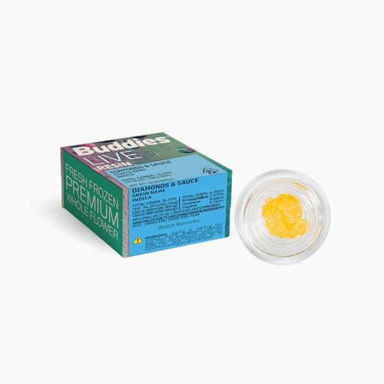 Buddies Brand - Live Resin Diamonds & Sauce | 1g Dab | Cherry Cheesecake (I) - 1