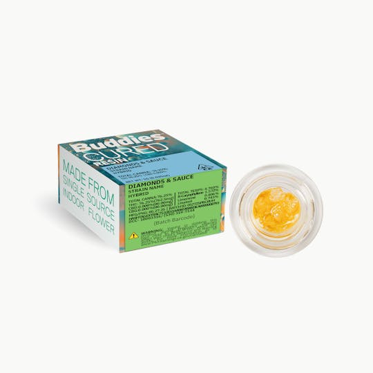Buddies Brand - Cured Resin Diamonds & Sauce | 1g Dab | Blue Ritz (H) - 1