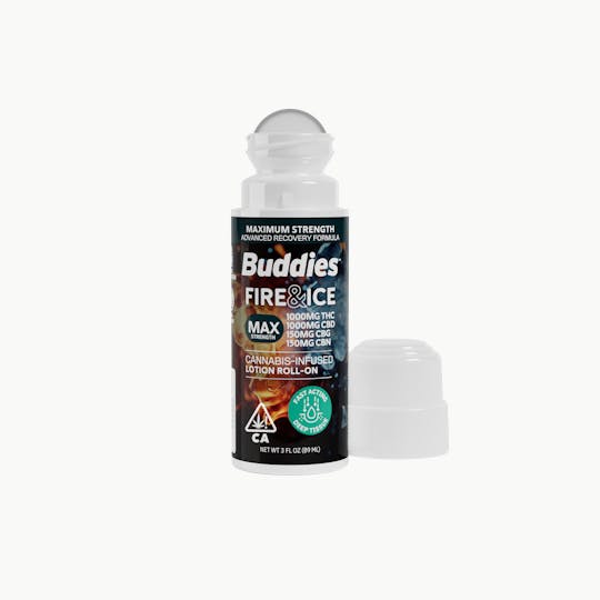 Buddies Brand - Fire & Ice Topical | 3oz Roll-On | MAX THC/CBD/CBG/CBN | 2300mg - 1