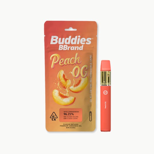 Buddies Brand - BBrand | 1g All-in-One Vape | Peach OG - 1