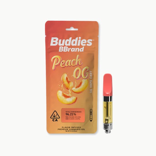 Buddies Brand - BBrand | 1g Vape Cartridge | Peach OG - 1