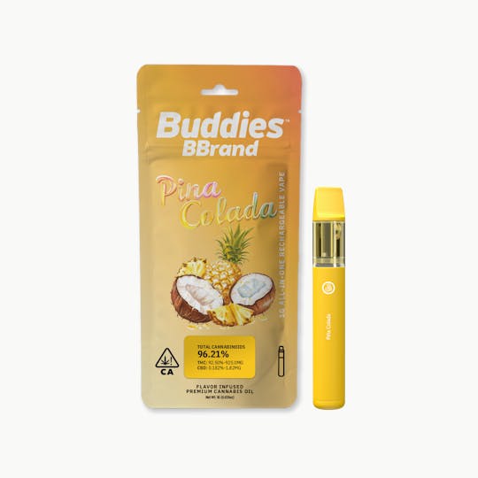 Buddies Brand - BBrand | 1g All-in-One Vape | Pina Colada - 1