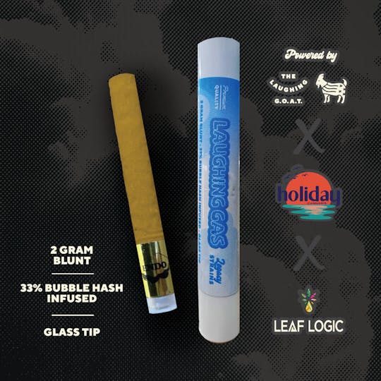 The Laughing Goat - Laughing Gas - Bubble Hash–Infused 2g Blunt (Glass Tip) - 1