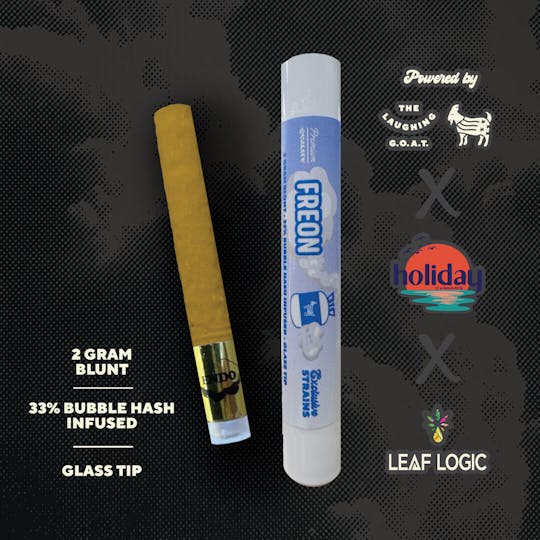 The Laughing Goat - Freon- Bubble Hash–Infused 2g Blunt (Glass Tip) - 1