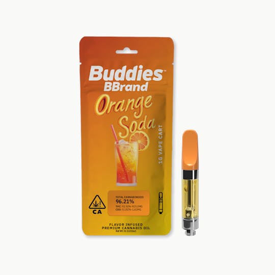 Buddies Brand - BBrand | 1g Vape Cartridge | Orange Soda - 1