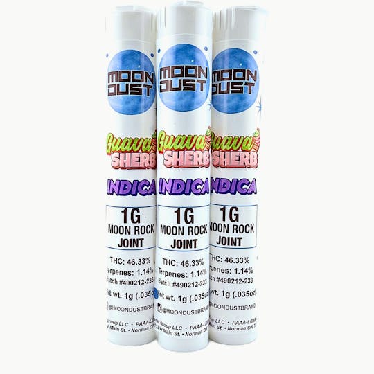 MOON DUST - 1G MOONROCK PREROLL - GUAVA SHERB - 1