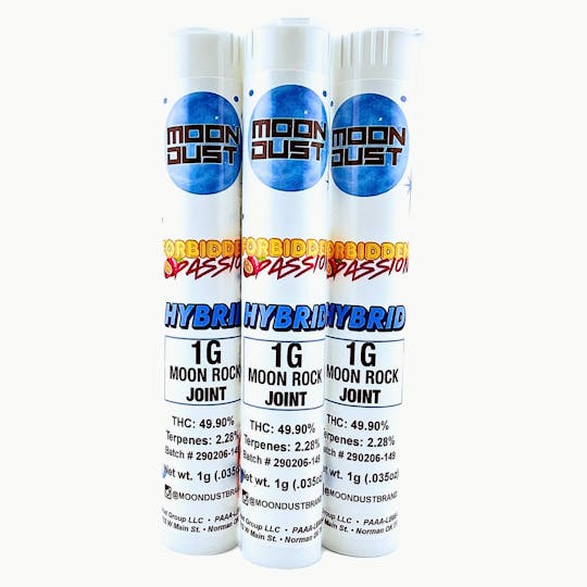 MOON DUST - 1G MOONROCK PREROLL - FORBIDDEN PASSION - 1