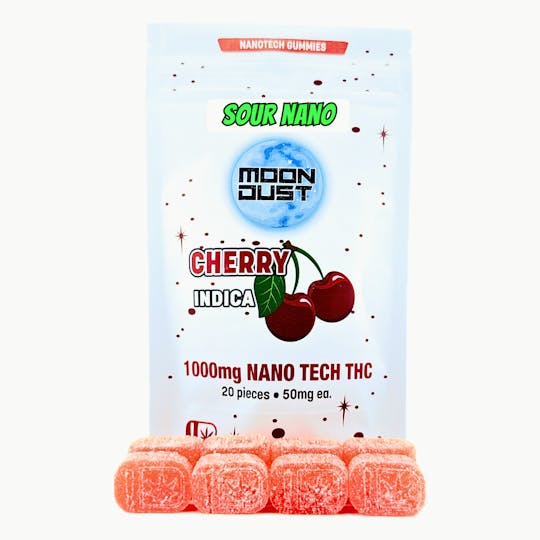 MOON DUST - 1000MG NANO THC GUMMIES - *SOUR* CHERRY - INDICA - 1