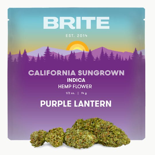 Brite Labs - BRITE Highland OCal Flower (14g) - Indica - Purple Lantern - 1