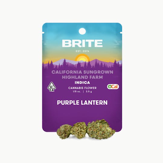 Brite Labs - BRITE Highland OCal Flower (3.5g) - Indica - Purple Lantern - 1