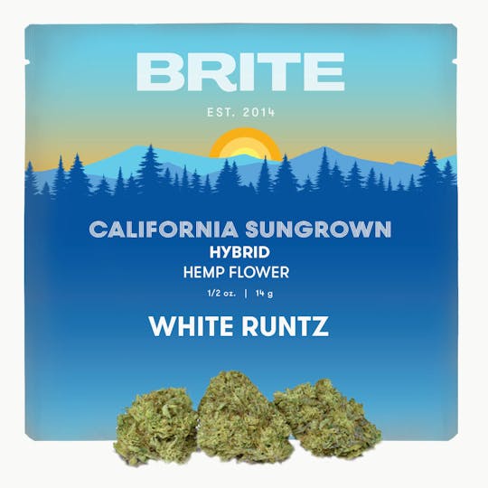 Brite Labs - BRITE Highland OCal Flower (14g) - Hybrid - White Runtz - 1