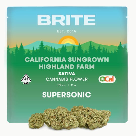 Brite Labs - BRITE Highland OCal Flower (14g) - Hybrid - Supersonic - 1