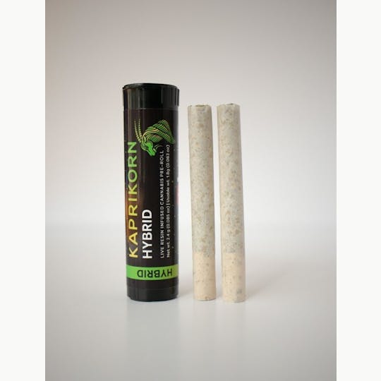 Kaprikorn - Black Amber Infused with Live Resin Cheddar Valley Oil 2 x .75g Pre-rolls - 1