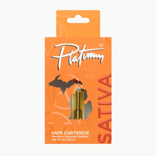 Platinum Vape - Platinum Vape - Banana OG (Sativa) 1g cartridge - 1