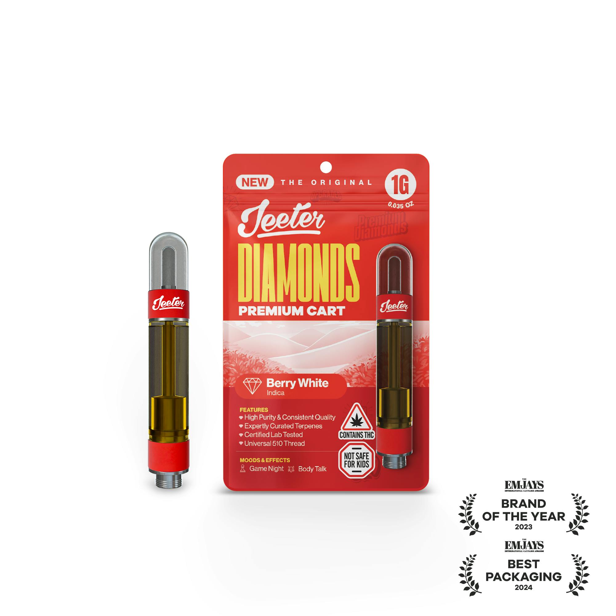 Jeeter - Jeeter Diamonds Premium Cart | Berry White - 1