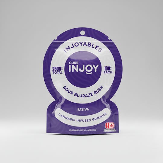 Cure Injoy - Cure Injoy - Sour BluRazz Rush - 2500MG (HYBRID) - 1