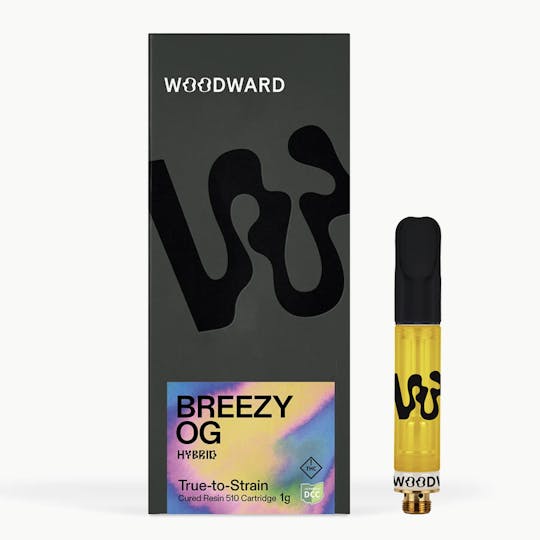 Woodward Fine Cannabis - Woodward | Breezy OG | Cured Resin Cartridges | 1G - 1