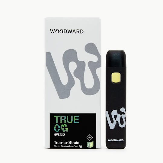 Woodward Fine Cannabis - Woodward | True OG | AIO Vapes | 1G - 1