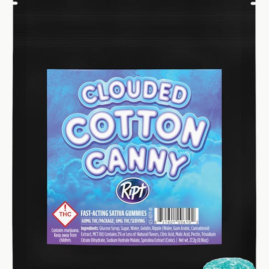 Ript - Ript - Clouded Cotton Canny Limited Edition Gummies 60mg Single - 1