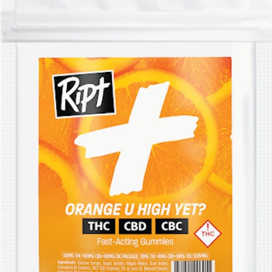 Ript - Ript - Orange U High Yet? 1:1:1 Gummies 100mg 10pk - 1