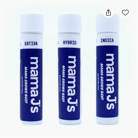 Mama J's - Mama J's | Sherb Cream Pie | .5g Pre Roll | 3 pack - 1