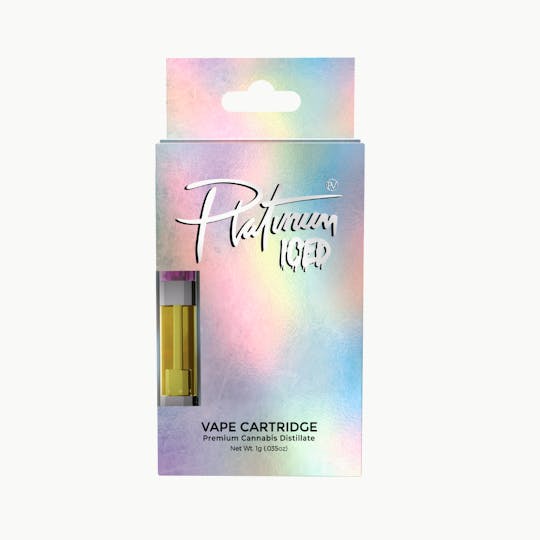 Platinum Vape - Platinum ICED Edition - Subzero Strawberry (Hybrid) 1g Cartridge - 1