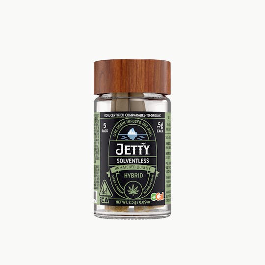 Jetty Extracts - Tropaya x Crumpets OCal Live Rosin Infused Pre-Roll 5 Pack (2.5g) - 1