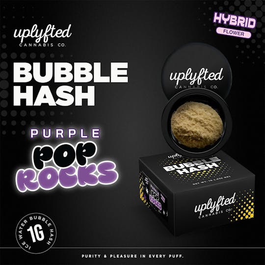 Uplyfted Cannabis Co - Purple Pop Rocks 1g Bubble Hash Concentrate - 1