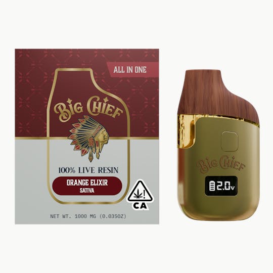 Big Chief - ORANGE ELIXIR - 1G 100% Live Resin All-In-One - 1