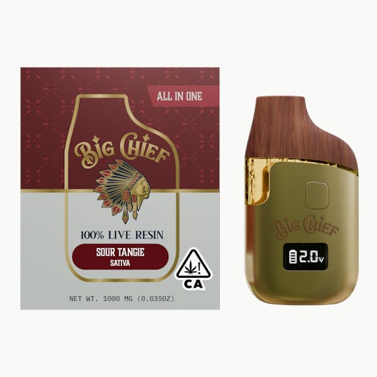 Big Chief - SOUR TANGIE - 1G 100% Live Resin All-In-One - 1