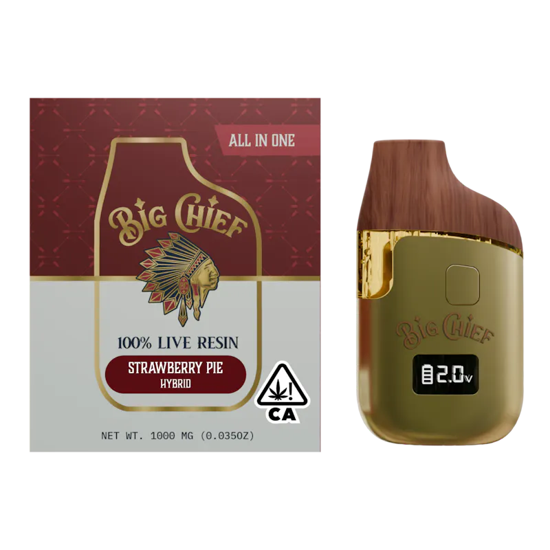 Big Chief Strawberry Pie Live Resin Disposable disposable