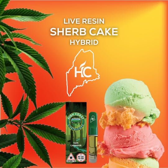 High Coast - High Coast 1G Live Resin Cartridge (SHERB CAKE) - 1