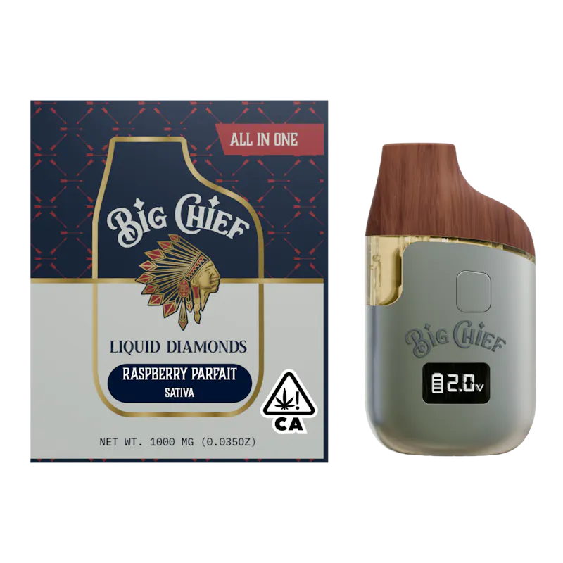 Big Chief Raspberry Parfait Liquid Diamonds Disposable 1g