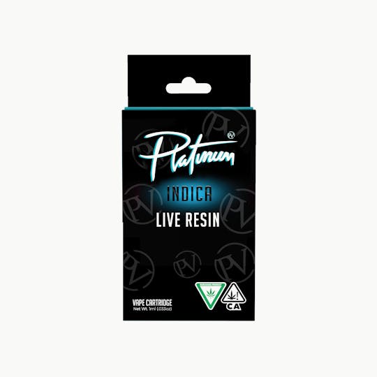 Platinum Vape - Platinum Vape LIVE RESIN The Original Z (Indica) 1g Cartridge - 1
