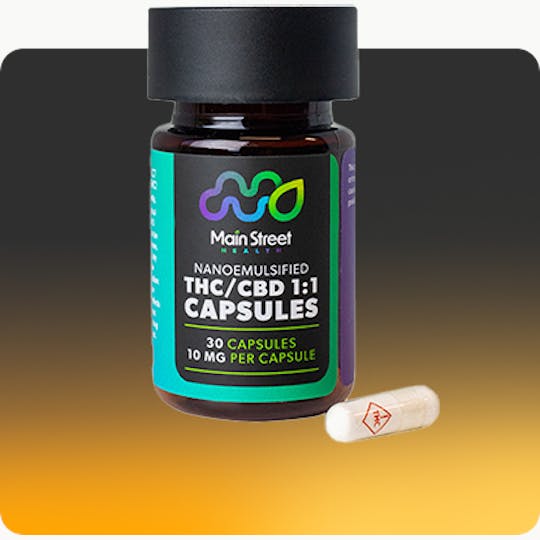 Main Street Health - 1-To-1 CBD/THC Capsules Sampler (10ct) - 1