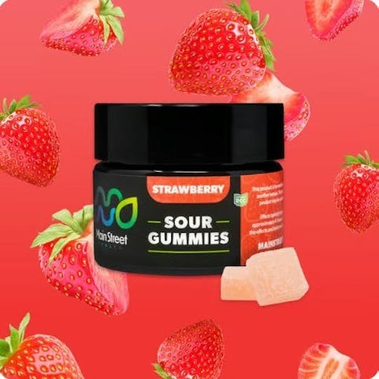 Main Street Health - Strawberry - 2 Day - THC Gummies - 11ct - 1