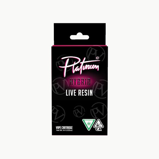 Platinum Vape - Platinum Vape LIVE RESIN Cherry Zlushie (Hyrbid) 1g Cartridge - 1