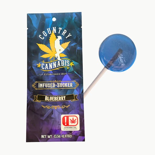 Country Cannabis - Blueberry | Infused Sucker | 100MG - 1