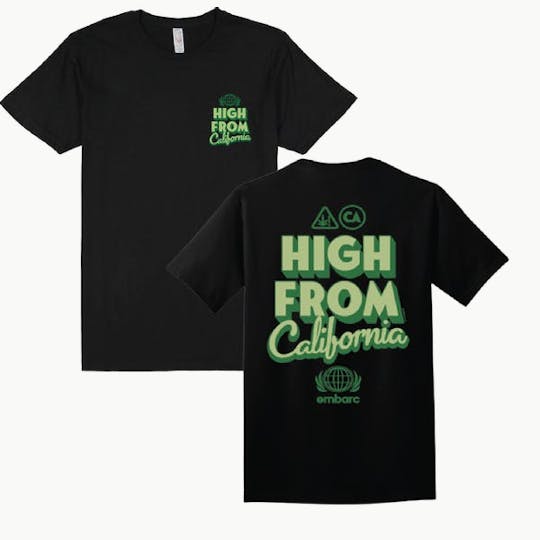 Embarc Brand - HIGH FROM CALIFORNIA TEE-BLACK-S - 1