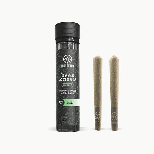 High Peaks - Infused Bees Knees | Hybrid | 2-Pack Pre-Rolls | 0.75g Each - 1