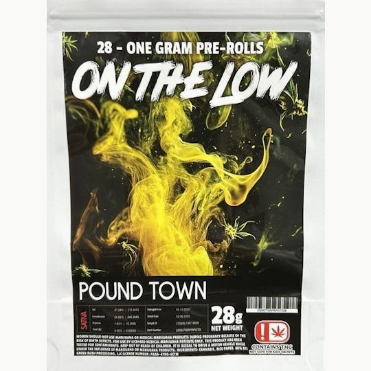Pharmicated - OTL 28-1g Pre-Roll Packs - Pound Town (S) - 1