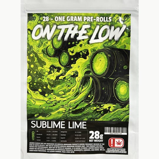 Pharmicated - OTL 28-1g Pre-Roll Packs - Sublime Lime (H) - 1