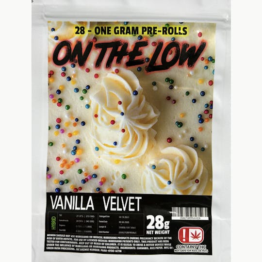 Pharmicated - OTL 28-1g Pre-Roll Packs - Vanilla Velvet (H) - 1