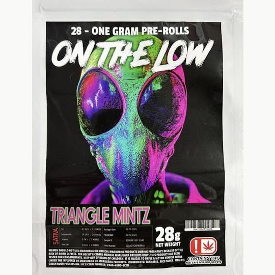 Pharmicated - OTL 28-1g Pre-Roll Packs -Triangle Mintz (S) - 1