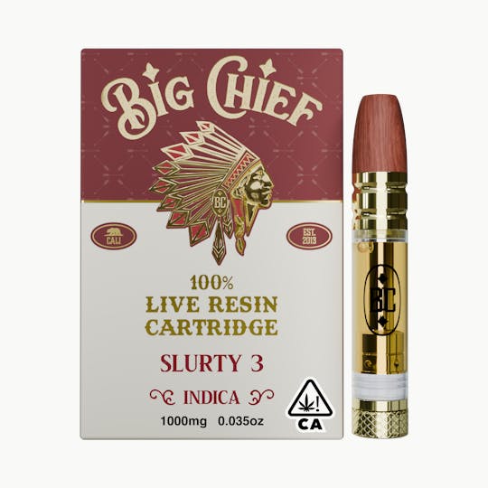 Big Chief - SLURTY 3 - 1G 100% Live Resin Cartridge - 1